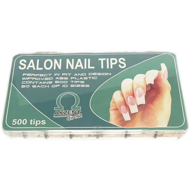Akzent Direct Salon Nail Tips Box, 500 шт  - изображение 1