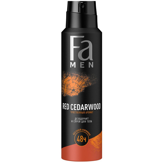 Fa Men дезодорант спрей Red Cedarwood, 150 мл, 150 г  - изображение 1