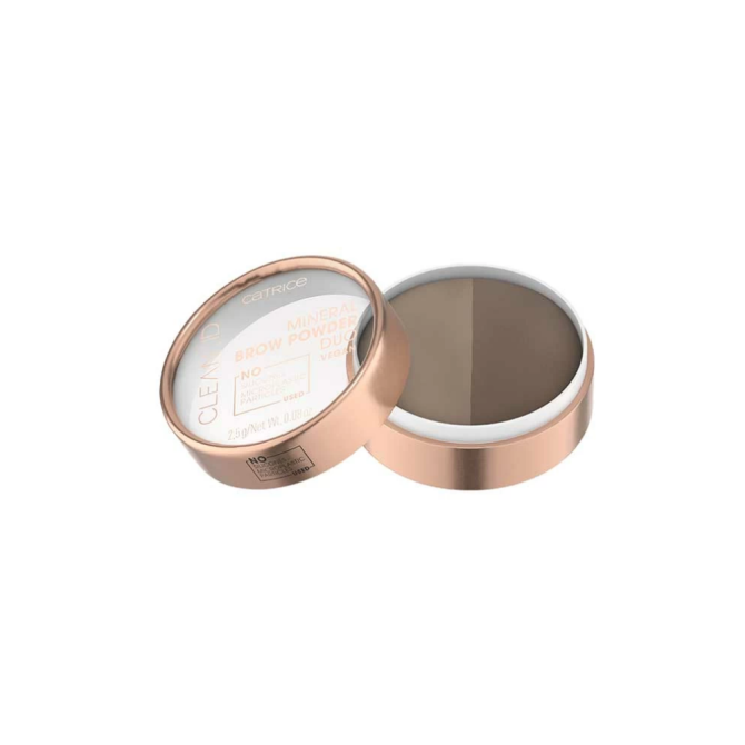 CATRICE пудра для бровей Clean Id Miner Brow Powder Duo, 020 medium to dark  - изображение 2