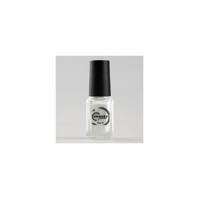Swanky Stamping, Лак для стемпинга S02, белый, 6 мл  - изображение 1