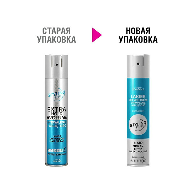 Лак для волос JOANNA STYLING EFFECT, Экстрафиксация, 250 мл  - изображение 2