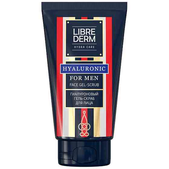 Librederm Гель-скраб для лица гиалуроновый For Men, 150 мл 