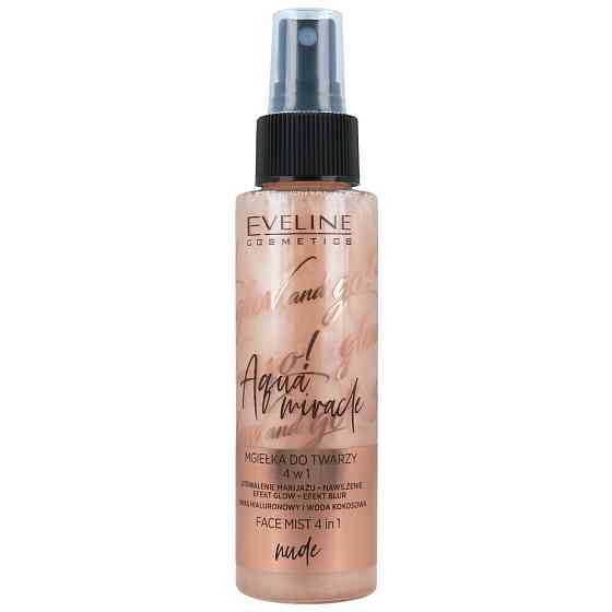 Eveline Cosmetics Фиксатор для макияжа Glow And Go! Aqua Miracle Face Mist, 110 мл, pink 