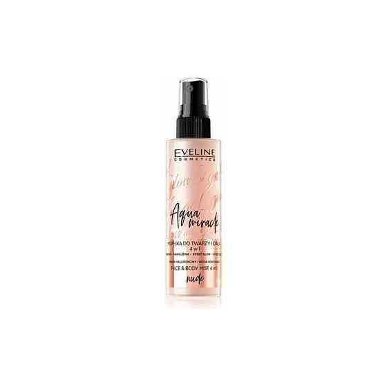 Eveline Cosmetics Фиксатор для макияжа Glow And Go! Aqua Miracle Face Mist, 110 мл, pink 