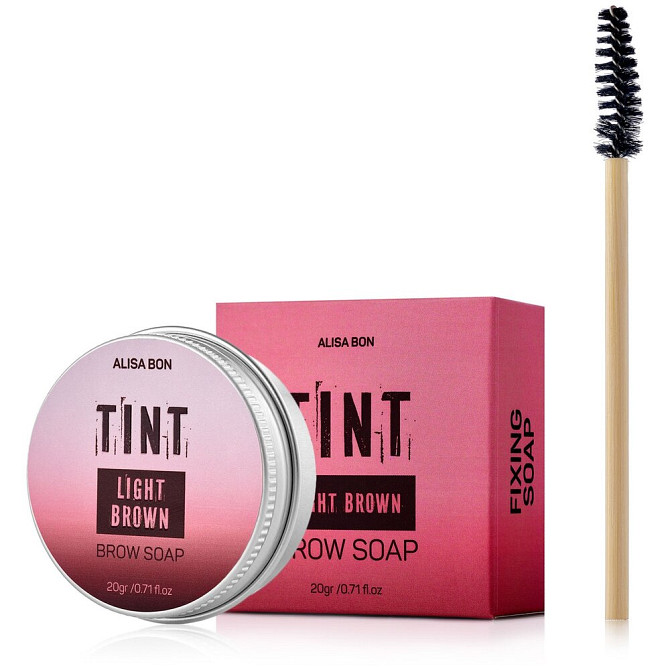 Alisa Bon TINT Brow soap, оттенок light brown  - изображение 1
