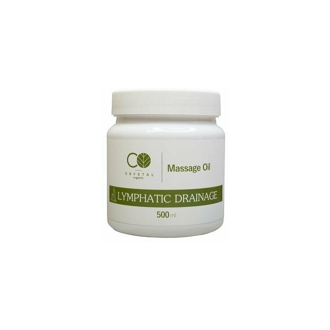 Масло для массажа твердое "Дренаж", Crystal Organic, клубника, профессиональное, 500мл  - изображение 1