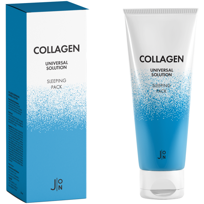 J: ON коллаген Маска для лица Collagen Universal Solution Sleeping Pack  - изображение 1