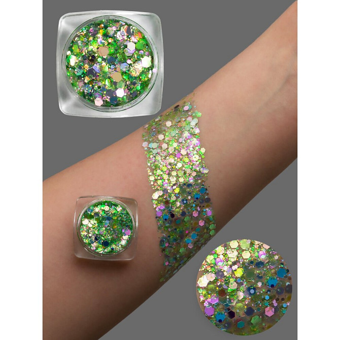 Глиттер Гель / Блестки для глаз, лица и тела 5 мл  - изображение 3