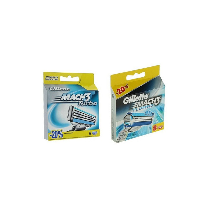 Сменные кассеты Gillette Mach 3 Turbo Aloe, 3 лезвия, 8 шт  - изображение 3