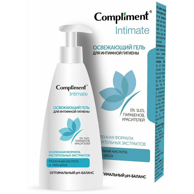 Compliment Intimate Освежающий гель для интимной гигиены, 250мл  - изображение 1