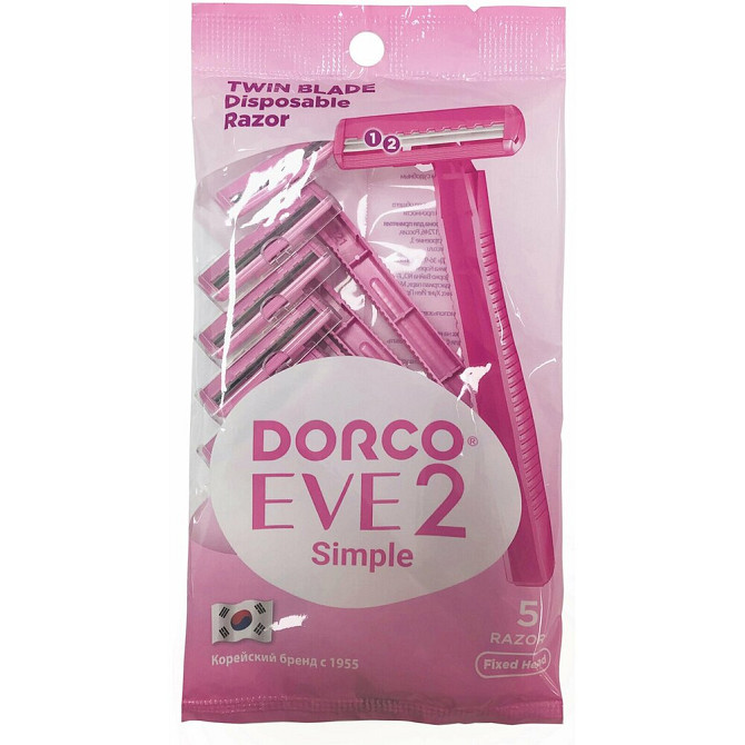 Станок для бритья DORCO Eve 2 Simple 5шт  - изображение 1