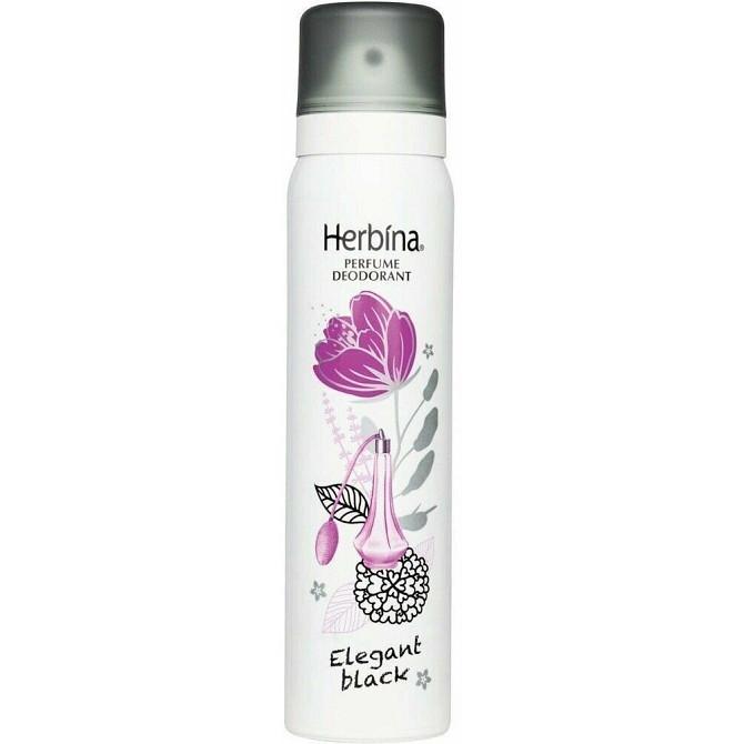 Парфюмерный дезодорант Herbina Elegant black 100 мл (из Финляндии)  - изображение 3