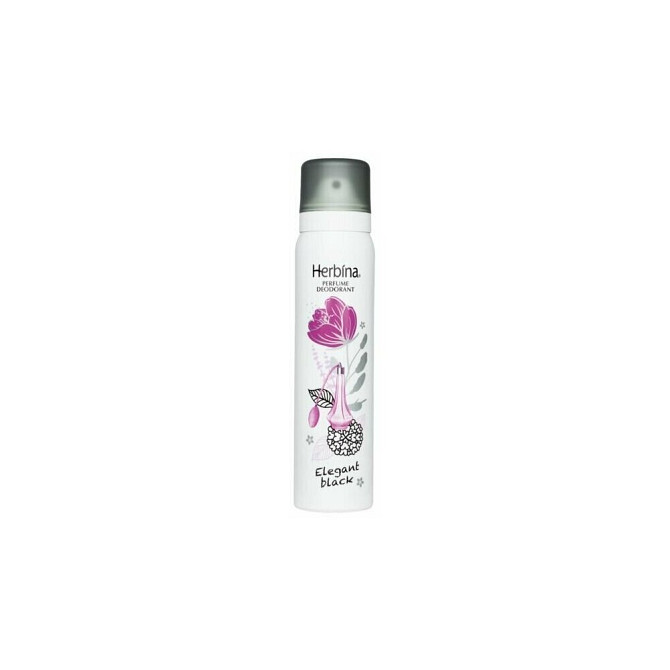 Парфюмерный дезодорант Herbina Elegant black 100 мл (из Финляндии)  - изображение 1