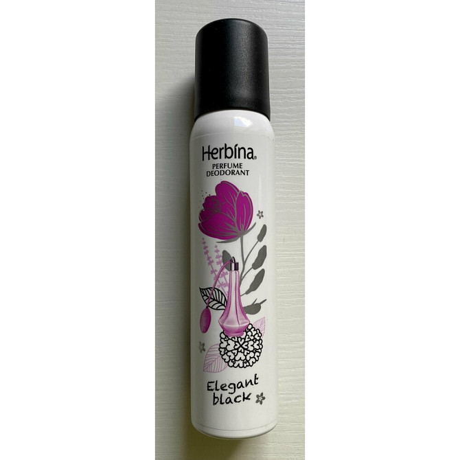 Парфюмерный дезодорант Herbina Elegant black 100 мл (из Финляндии)  - изображение 2