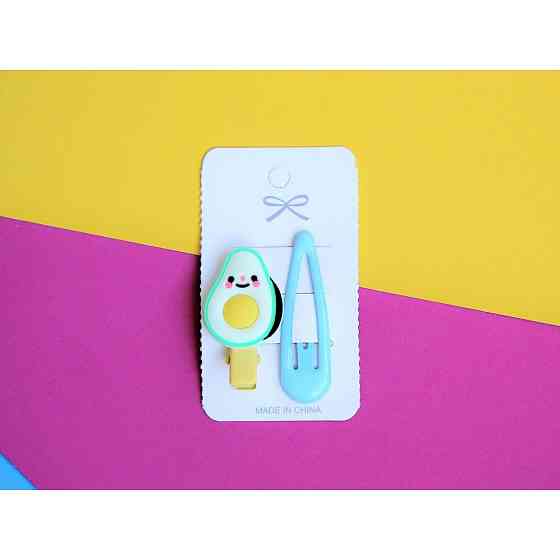 Заколки для волос детские BRAVI KIDS набор 2шт. розовый 