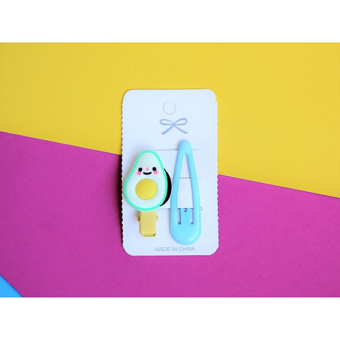 Заколки для волос детские BRAVI KIDS набор 2шт. розовый  - изображение 1