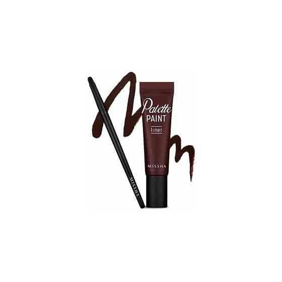 MISSHA Подводка для глаз с кисточкой PALETTE PAINT LINER DEEP WINE (вино ) 