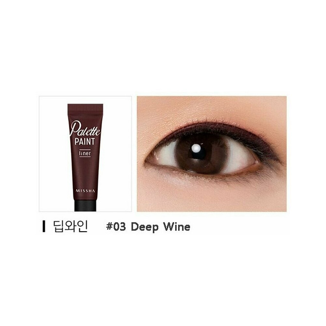MISSHA Подводка для глаз с кисточкой PALETTE PAINT LINER DEEP WINE (вино )  - изображение 3