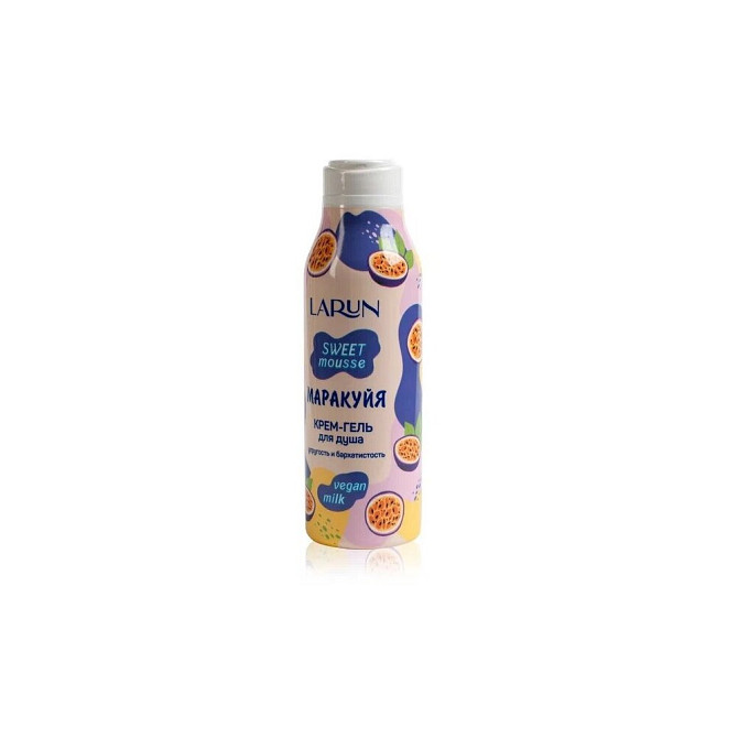 Крем-гель для душа LARUN sweet mousse Маракуйя, 400мл  - изображение 2