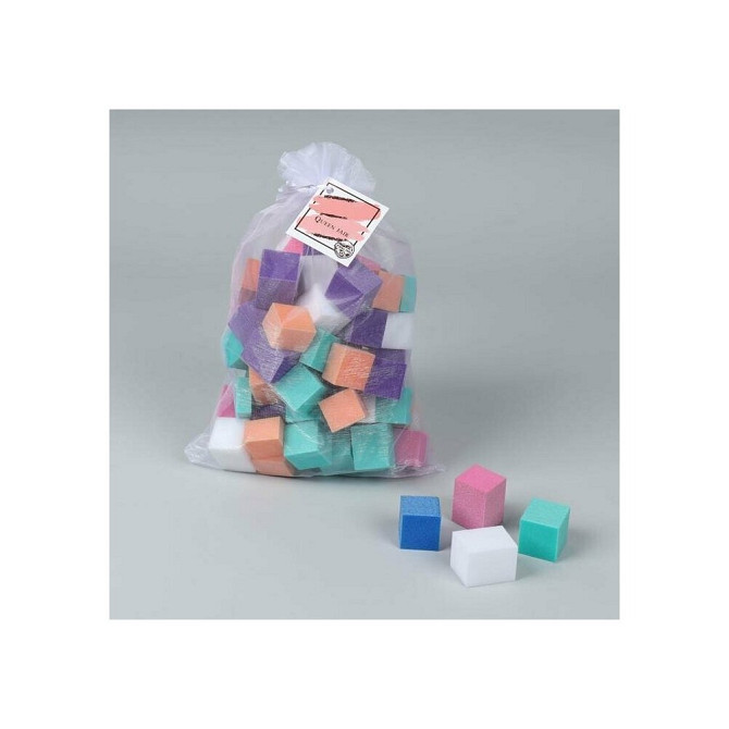 Мини-бафики для ногтей, 70 +/- 10 шт, ассорти, разноцветные  - изображение 1