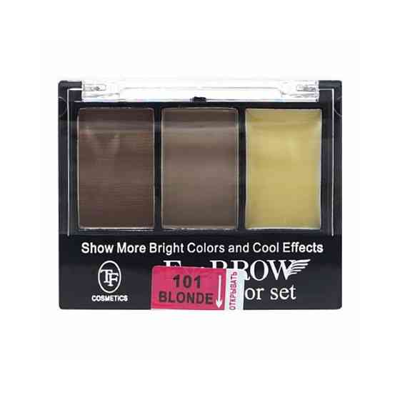 TF Cosmetics Тени для коррекции бровей EyeBROW 3 color Set, 101 brown 