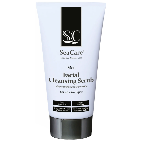 SeaCare мужской очищающий скраб для лица Facial Cleansing Scrub, 150 мл 