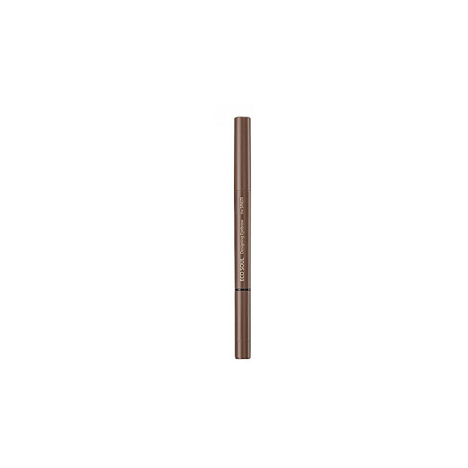 The Saem Карандаш для бровей Eco Soul Designing Eyebrow, оттенок 02 dark brown  - изображение 1