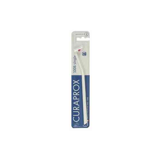 Монопучковая щетка Curaprox CS 1006 single, розовый, диаметр щетинок 0.1 мм 