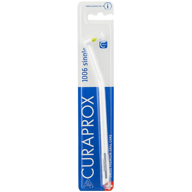 Монопучковая щетка Curaprox CS 1006 single, розовый, диаметр щетинок 0.1 мм  - изображение 1