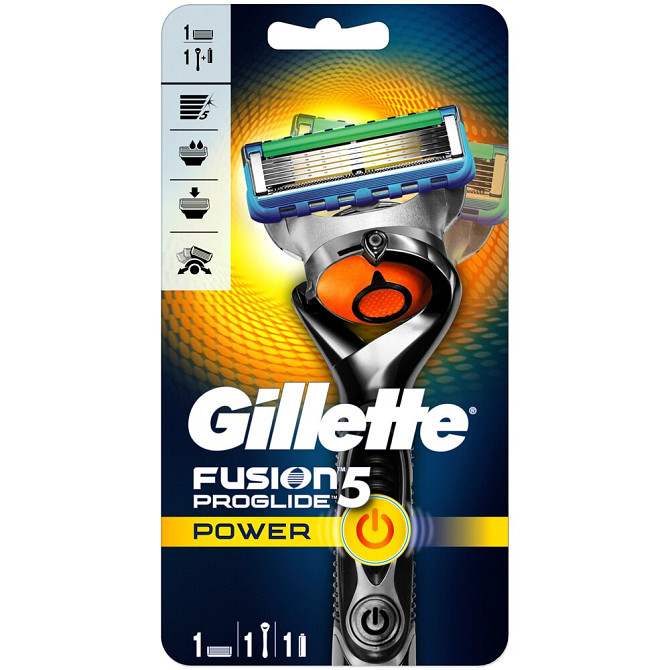 Gillette Fusion5 ProGlide Power Мужская Бритва , 1 кассета, с 5 лезвиями, с технологией FlexBall, c   - изображение 2