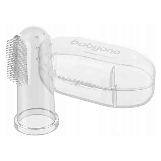 Щетка на палец BabyOno 723 с рождения, прозрачный 