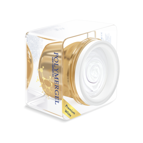 Гель-гибрид Nail Club professional Polymergel Premium White, 30 мл. 