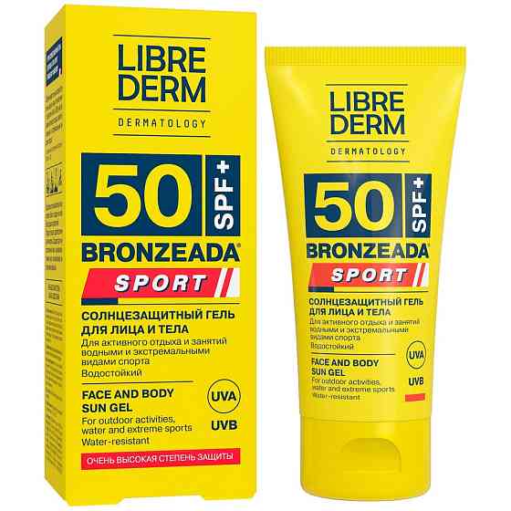 Солнцезащитный гель для лица и тела LIBREDERM sport 50 SPF+, 50 мл 