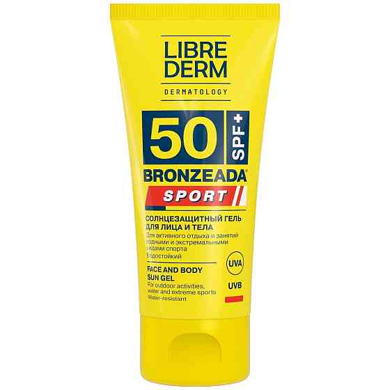 Солнцезащитный гель для лица и тела LIBREDERM sport 50 SPF+, 50 мл 