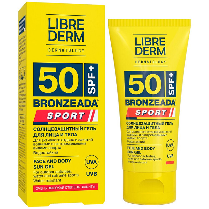 Солнцезащитный гель для лица и тела LIBREDERM sport 50 SPF+, 50 мл  - изображение 2