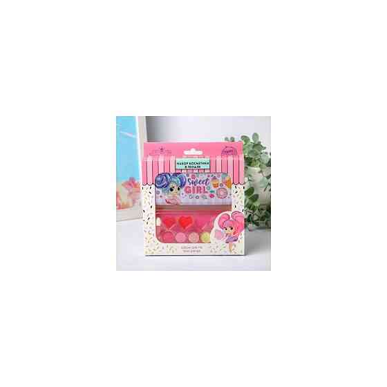 Подарочный набор детских теней и блесков для губ Sweet girl 