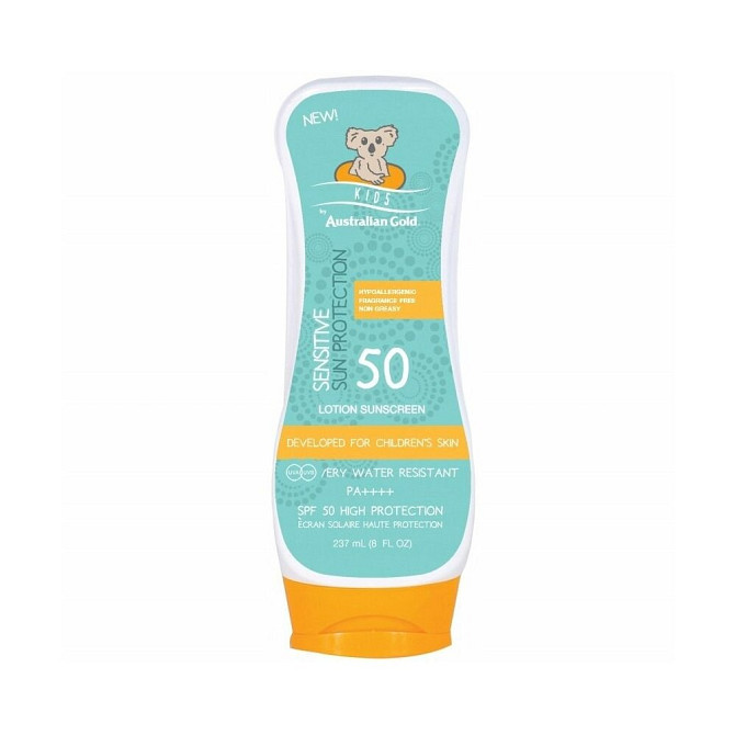 Солнцезащитный лосьон Kids Sensitive Protection Lotion Sunscreen SPF50 Australian Gold  - изображение 1