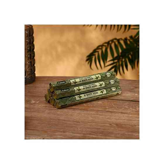 Благовония NAG CHAMPA "Tulasi" 15 аромапалочек White sage 