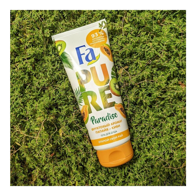 Гель для душа Fa "Pure Paradise" Фруктовый Папайя и Киви, 200 мл. Производитель Henkel AG & Co. Росс  - изображение 1
