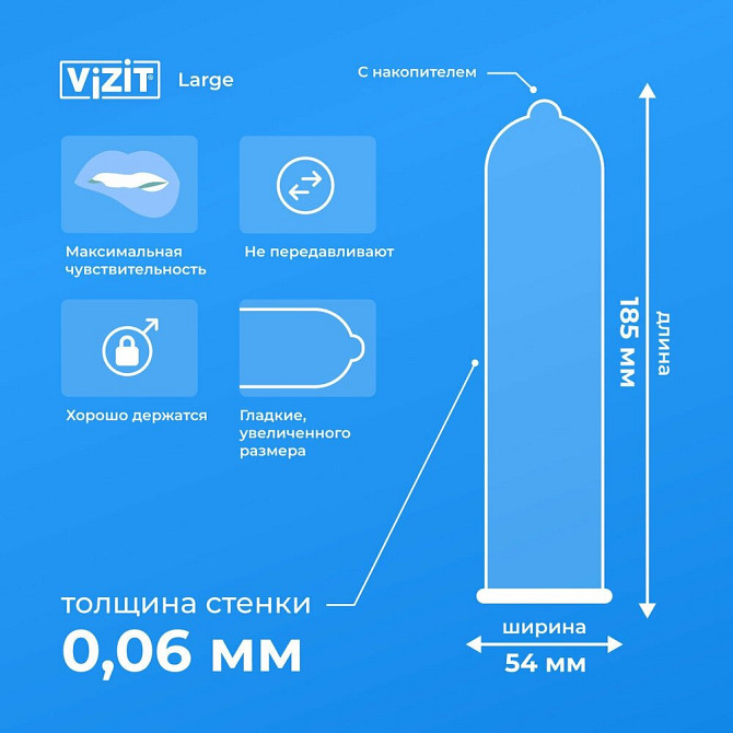 Презервативы Vizit Large, 12 шт.  - изображение 3