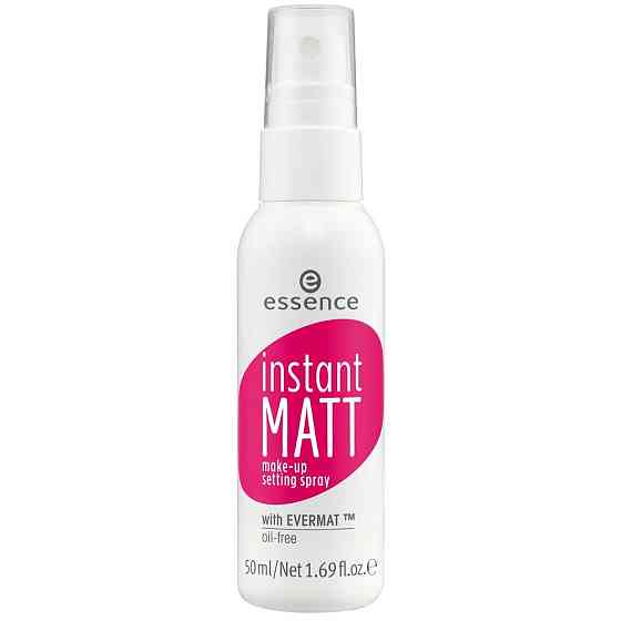 Essence Спрей для фиксации макияжа Instant Matt Make-up Setting Spray, 50 мл, бесцветный 