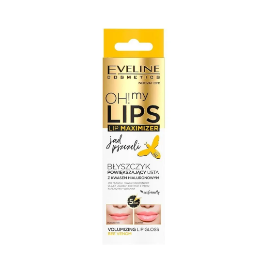 Eveline Cosmetics Блеск для губ Oh! My lips lip maximizer, пчелиный яд 