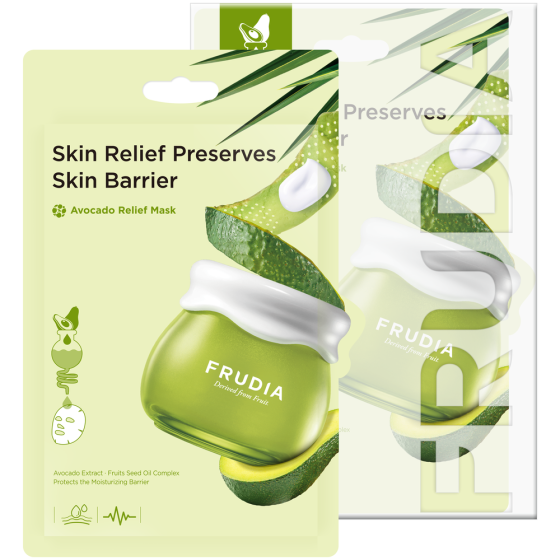 Frudia Восстанавливающая тканевая маска с авокадо Avocado Relief Mask, 20 мл 