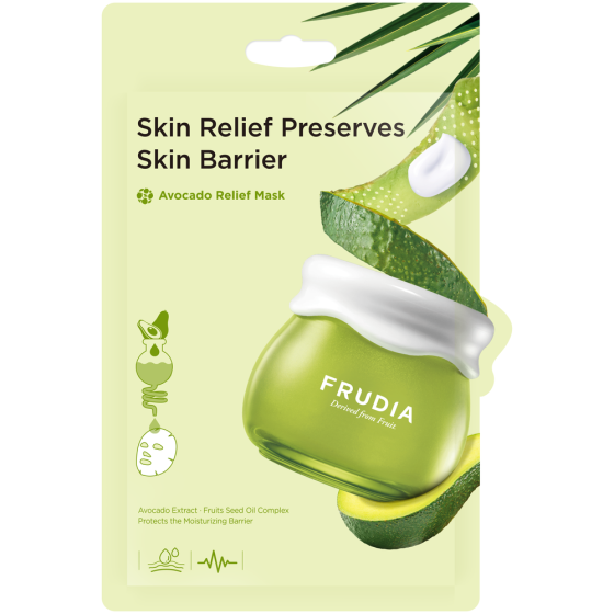Frudia Восстанавливающая тканевая маска с авокадо Avocado Relief Mask, 20 мл 