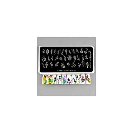 Swanky Stamping пластина 040 12 х 6 см black 