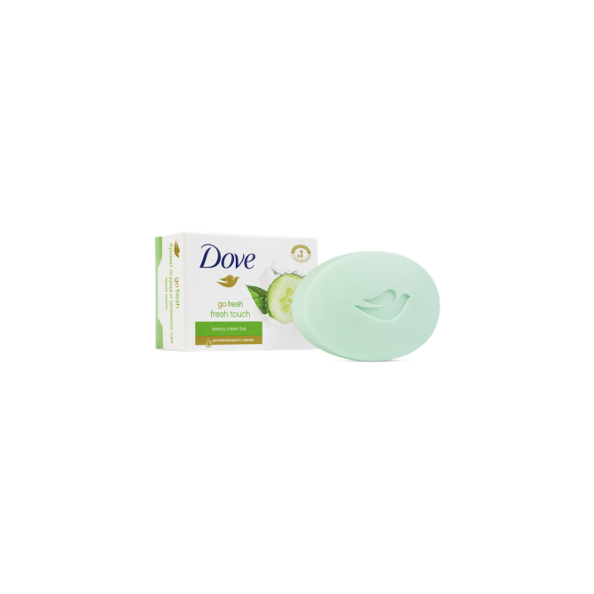 Dove Крем-мыло кусковое Прикосновение свежести, 2 шт., 135 мл, 135 г  - изображение 1