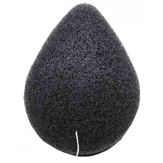 Спонж косметический с древесным углем Purito Bamboo Charcoal Konjac Sponge 