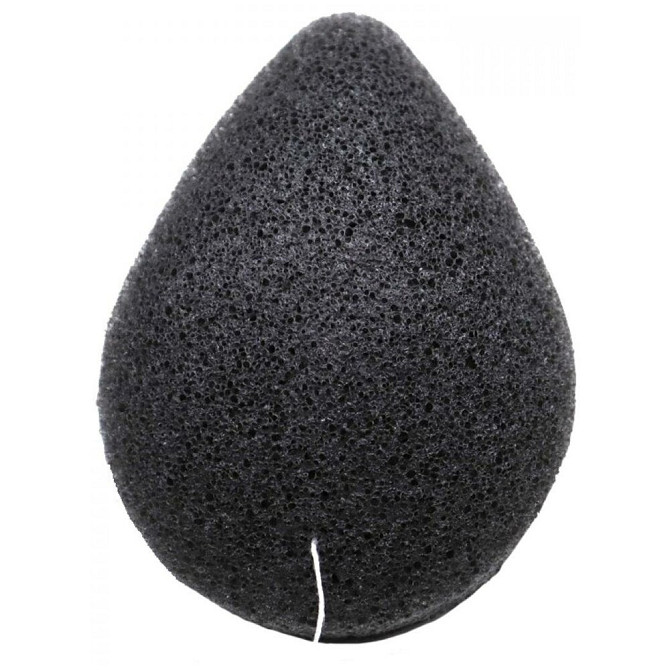 Спонж косметический с древесным углем Purito Bamboo Charcoal Konjac Sponge  - изображение 1