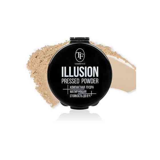 TF Cosmetics пудра компактная матирующая Illusion 01 розово-бежевый 6 г 