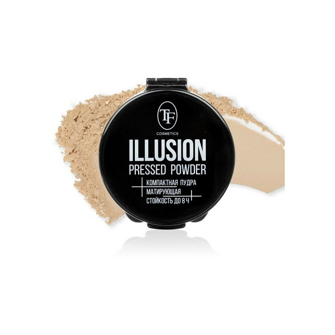 TF Cosmetics пудра компактная матирующая Illusion 01 розово-бежевый 6 г  - изображение 3